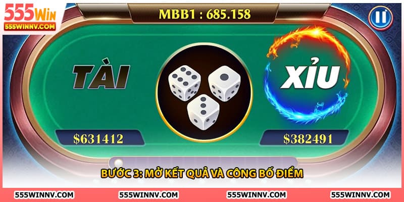 Bước 3: Mở kết quả và công bố điểm