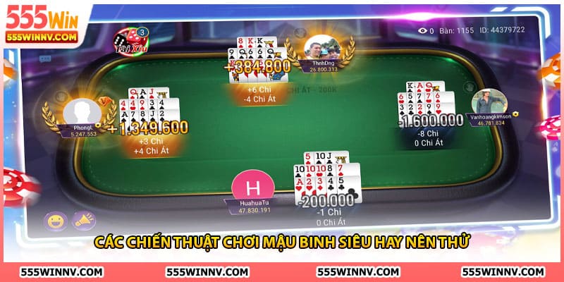 Các chiến thuật chơi mậu binh siêu hay nên thử