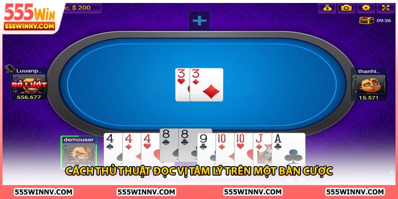 Cách thủ thuật đọc vị tâm lý trên một bàn cược